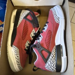 Jordan Spizike Low GS Gym Red Black Wolf Grey 6Y Unisex Kids Athletic Sneaker