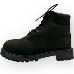 Timberland 12707 6″ Premium Waterproof Boots Shoes Dark Green/Black Youth 1 32.5