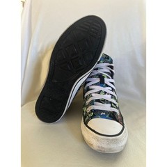 Converse Chuck Taylor All Star Hi Bug Graphic Kids Sneakers Black A00385F 4.5