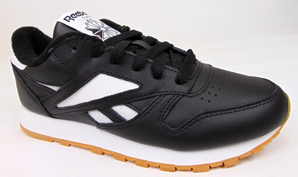 Reebok Classic Leather Casual Sneakers, Big Kids Size 5.0 – Mens 4.5 M Black NEW