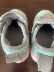 Nike Lebron 17 light aqua gray light pink BQ5596 444 toddler sneakers sz 6 C
