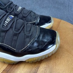 Jordan 11 Retro Space Jam 2016 Black Dark Concord 378038-003 Kids 6.5Y Womens 8