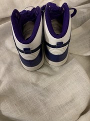Nike Dunk High Purple/White Leather High Top Lace Up Unisex Kids 13C DH9753