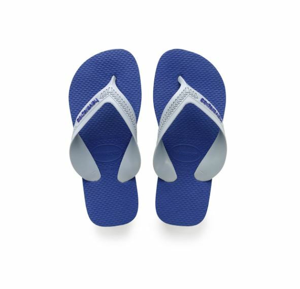 NWOB KIDS HAVAIANAS MAX TREND FLIP FLOPS $20 US 13Child /1Youth Marine Blue