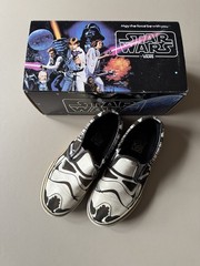 Vans Star Wars Stormtrooper Kids Classic Slip-On US Size 12 Well Worn Box 2014