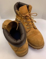 Timberland Boys 7 M Premium 6in WaterProofBoots Wheat Nubuck 12909