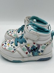 Vintage Lilo & Stitch White Hook & Loop High Top Sneakers Y2K Kids Size 7