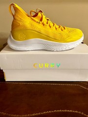 Under Armour Curry 8 Flow “Smooth Butter” Basketball Shoes – Youth 5Y / Women’s