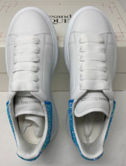 Alexander McQueen Designer Sneakers Shoes Kids Children Size 11 28 EU $350 White