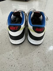 Nike Dunk Low Signal Blue Lemon Twist Black White Shoes DQ0977-100 Size 5Y