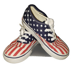 CLASSIC VANS 2014 USA FLAG STARS & STRIPES 4TH JULY KIDS LACE SNEAKER SHOES 10