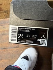 Nike Jordan 8 Retro PS Bugs Bunny White Black True Red 305369 100 Size 2.5 Y
