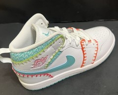 Sz 3Y – NIKE JORDAN 1 MID SE (PS) MULTI-COLOR [DM9648-100] WMNS 4.5 NEW