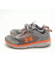 Under Armour Boys Assert Gray Orange Athletic Shoes – Size 7