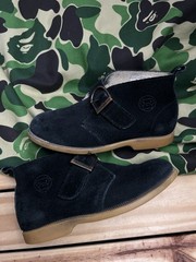 Vtg Y2K A Bathing Ape Bape Kids X Regal Black Chukka Boot Baby Milo Youth 11C