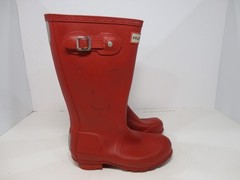 Hunter Rain Boots Kids Size US 3 EU 33 Red Original Kids Waterproof Tall Wellies