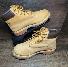 Timberland 6 Inch Premium Wheat Boots Youth Size 2 Kids Classic Lace Up