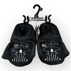 NWT Disney Black Star Wars Theme Darth Vader Design Slippers Size Medium 7 8