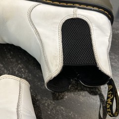 Dr. Doc Martens White 2976 Quad Platform Chelsea Boots Kids Size 3