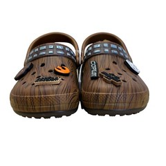 Crocs x Star Wars Brown Chewbacca Jibbitz Fuzzy Lined Clogs Size W6/M4 – New