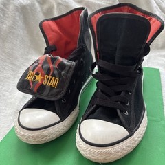 Converse All Star High Top Black With Fold Down Flames 640539F ZR4ZDKY700281