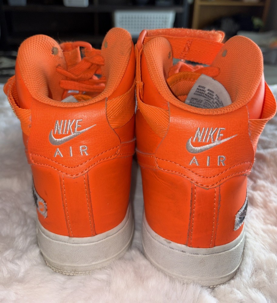 Nike Air Force 1 Mid ’07 LV8 “Just Do It” Total Orange Sneakers Size 7Y Youth