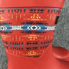Pendleton Pilot Rock Mid Rain Boots Kids US 13/1 Red Rubber Waterproof