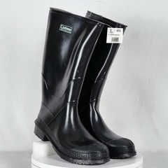 LaCrosse USA Youth Pull On Black PVC Muck Boots Size 9 Junior (Sm Scuff)