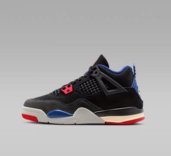 NEW Jordan 4 Retro OG (PS) Size 3Y Black/Fire Red-Deep Royal Blue IB4388 003