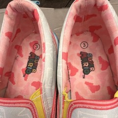 Ground Super Mario Peach Unisex Kids Slip-On Shoes US 3 Casual Manmade Canvas