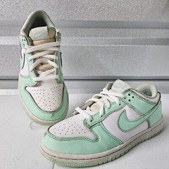Nike Dunk Low Pre-School Mint Green White Sneakers Youth Shoes Size 2.5Y