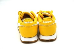 REEBOK CLASSIC LEATHER JUNIOR FX2443 TOXYELLOW/WHITE RUNNING SHOE GRADE SCHOOL