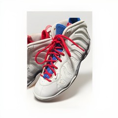 Size 4 (GS) – Nike Little Posite One Mid USA Moon Brand new no box lid