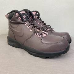 Nike Manoa Boots Youth Size 7Y Brown Pink Leather Hiking Outdoor BQ5372-200