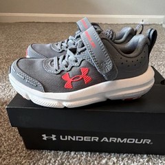 Under Armour UA BPS Assert 10 AC Kids‘ Athletic Sneakers Gray/Red Size 11K