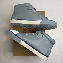 See Kai Run Drew Basics Gray Blue Hook & Loop Sneaker Unisex Kids US 9