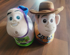Disney Pixar Toy Story Woody Buzz Lightyear Unisex Kids Slippers US 9/10