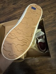 Keds On Deck Espresso Memory Foam Lace Kids Shoes Sz: 11M