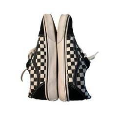 Vans Old Skool Black/White Suede Checkered Low Top Canvas Sneakers Youth 6
