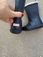 Hunter original kids sherpa boots new no box size 5 boys/EU 21