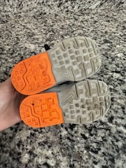 Nike Air Max Invigor Sneaker Black Gray Orange Unisex Kids US 6C Mesh
