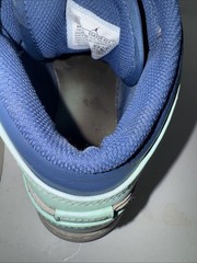 Size 7Y – Jordan 1 Mid Blue Mint 2022 – NO INSOLES – Pre Owned – 554725-413