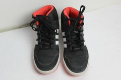 Adidas Athletic Hi Top Shoes Youth Size 4.5 Black and White UK 4 EUR 36.5