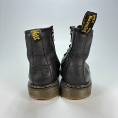 Dr. Martens 1460 Pascal Black Soft Leather 8 Eyelet Combat Boots Youth Size 2