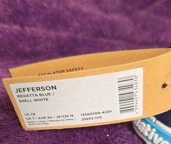 Native Jefferson Regatta Blue Waterproof Sneaker Shoes Toddler Size C8