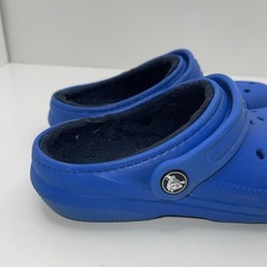 Crocs Classic Lined Clog – Kids- Blue – Size J1