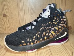 5.5Y / Womens 7 – Nike LeBron XVII 17 BG Lakers GS BQ5594-004 Basketball Shoes