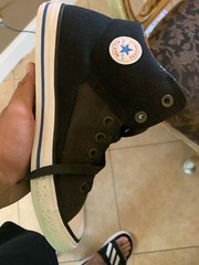 Converse Kids SIZE 6 All Star High Street 658063F Black White Red Blue SEQUOIA