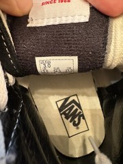 Vans Sk8-Hi Pro Black White Canvas Leather Hi Top Skate Kids shoes Size 3Y