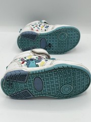 Vintage Lilo & Stitch White Hook & Loop High Top Sneakers Y2K Kids Size 7